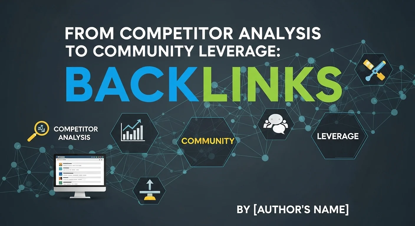 경쟁사 분석부터 커뮤니티 활용까지: 백링크 실전 가이드